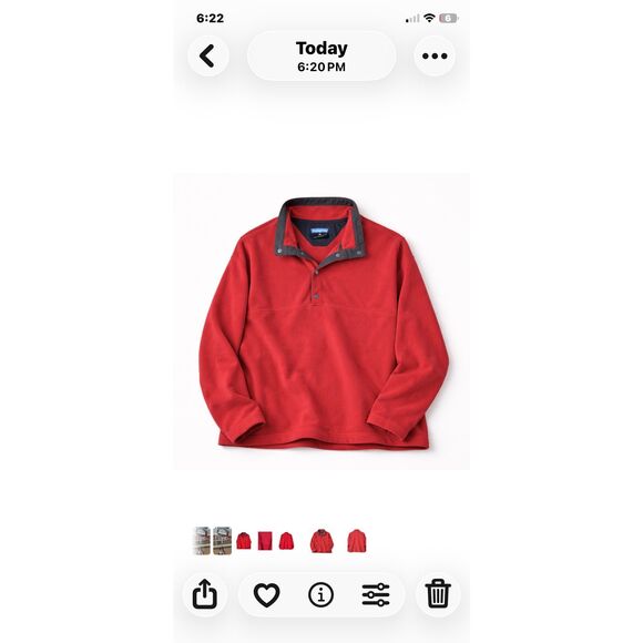 Patagonia Synchilla Snap-T Fleece Pullover Red XL Men Retro Gorpcore Outdoor